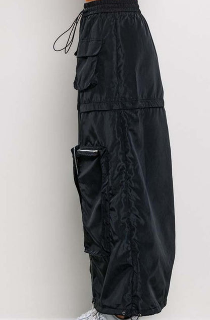 Cargo detachable long skirt
