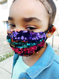Multi colored glam girl mask