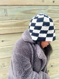 Checkered knitted hat(multiple colors)